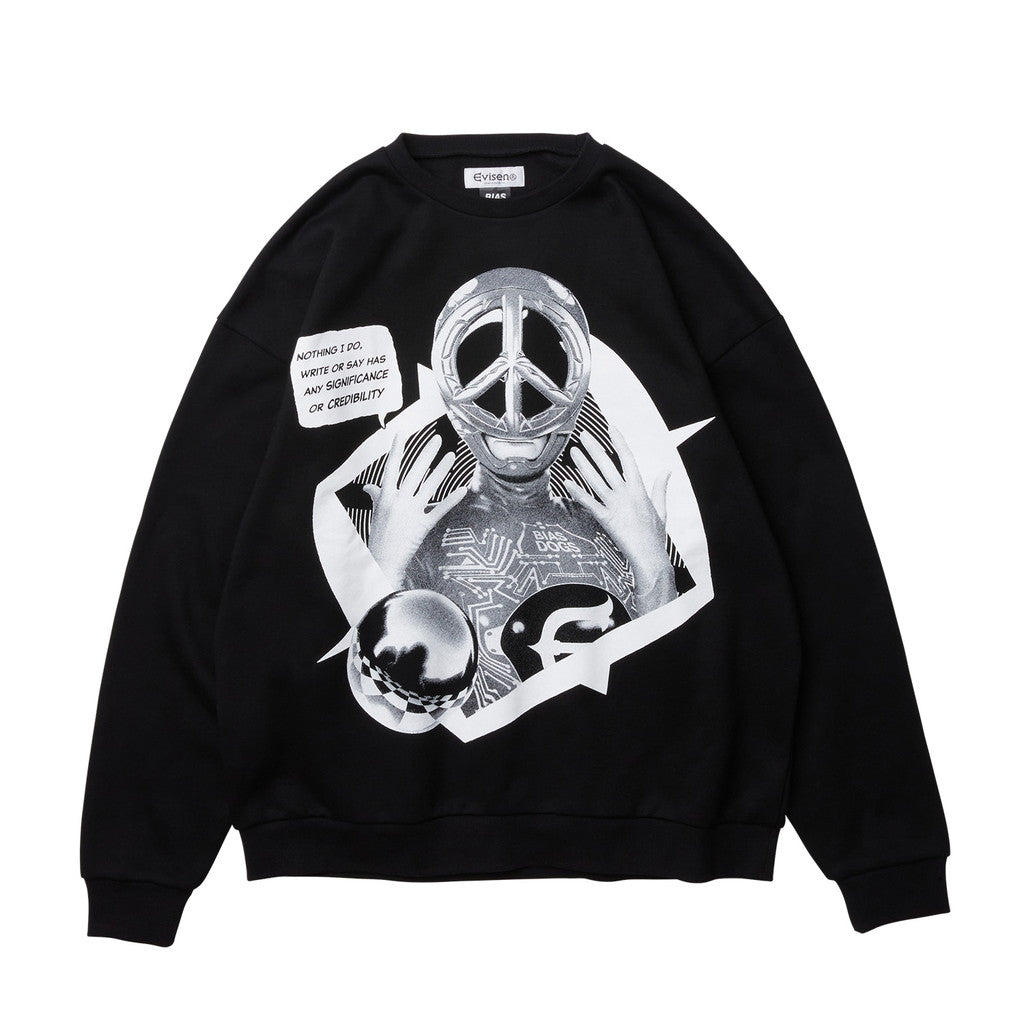 BIAS DOGS | Max Machine CREW SWEAT #BLACK [23FW-BD04]
