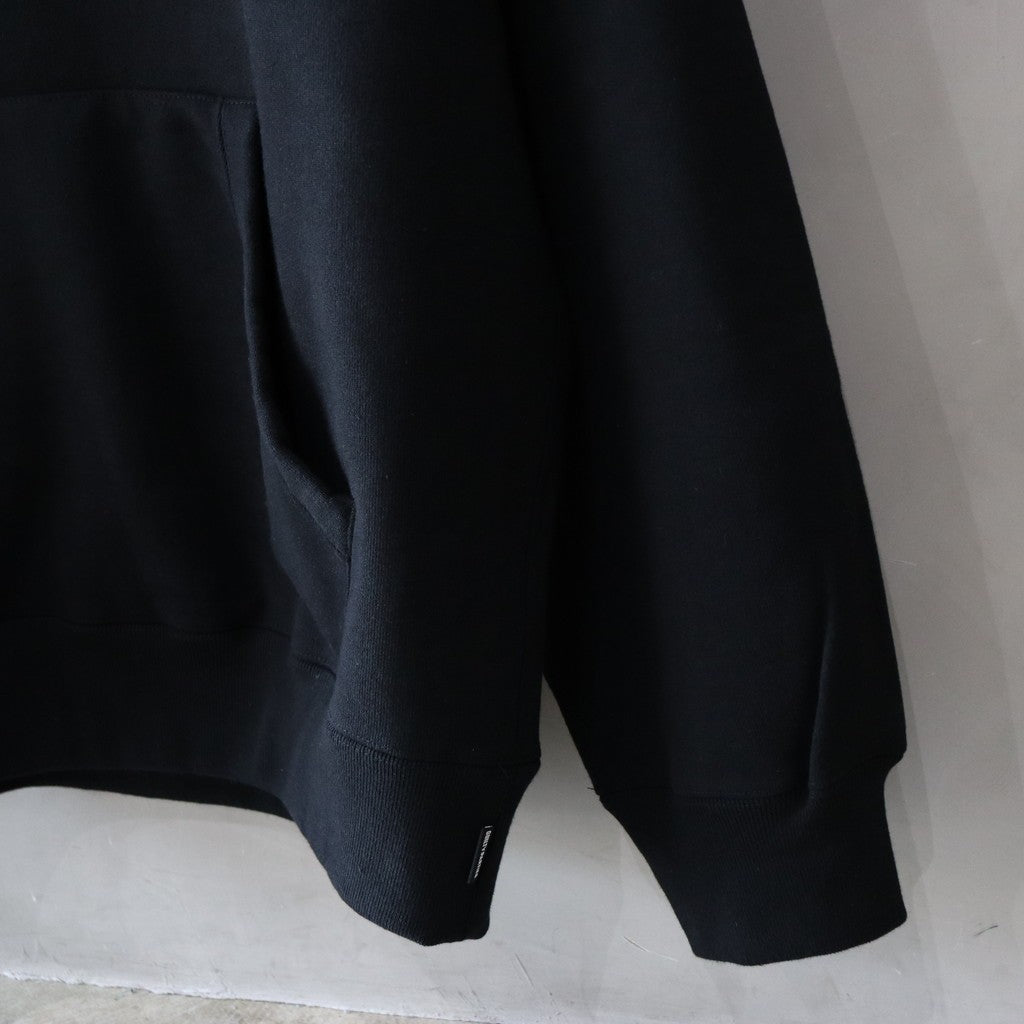 HEAVY WEIGHT PULLOVER HOODED SWEAT SHIRT -TYPE 2- #BLACK [24SS-WMC-SS05]