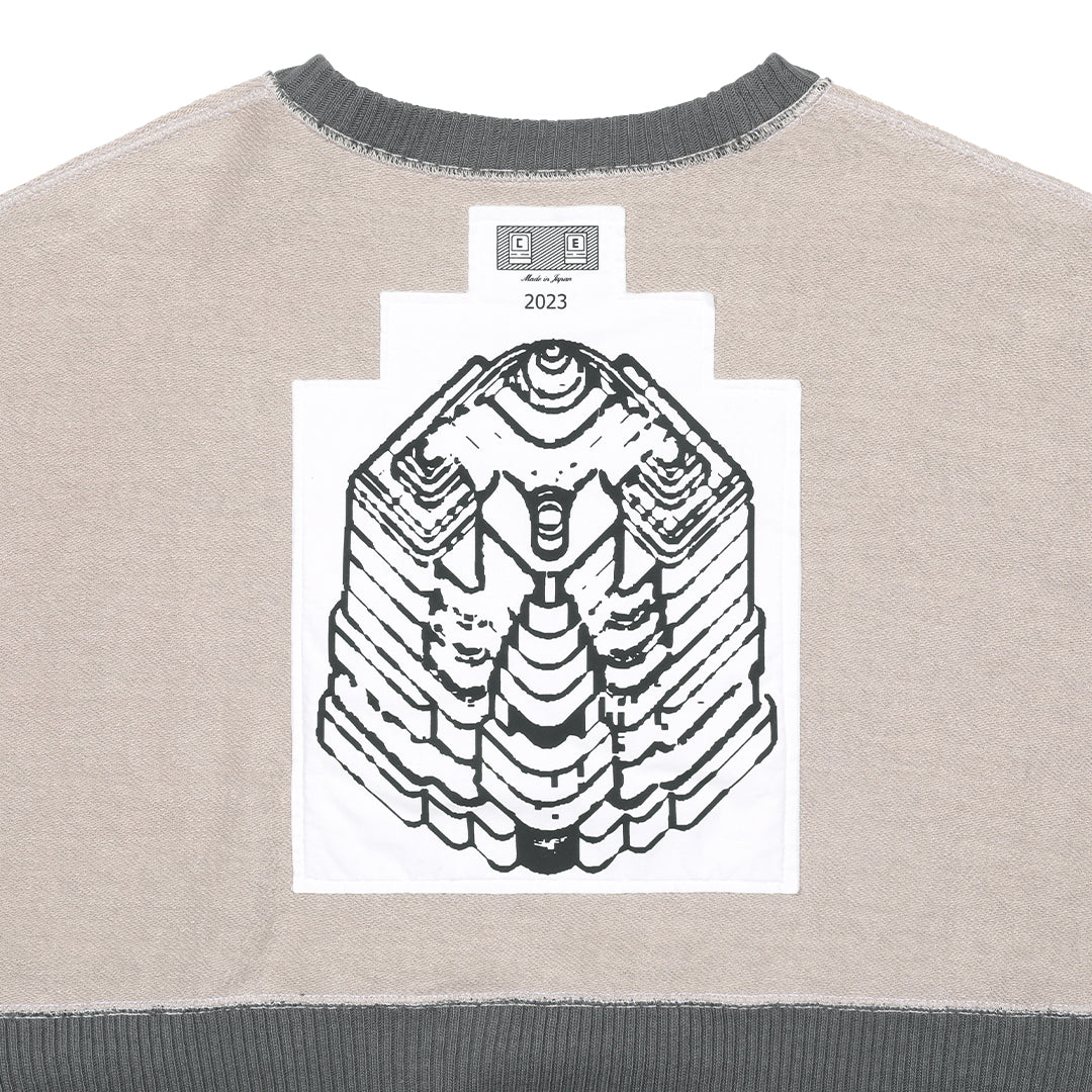 WIDE RIB CUT CREW NECK 2 #GRAY [CES24CS15]