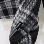 PLAID FLANNEL SWING TOP #BLACK [FW23-JK10]