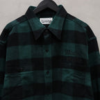 FLANNEL REGULAR COLLAR SHIRT -TYPE 2- #GREEN [24SSE-WMS-RC02]