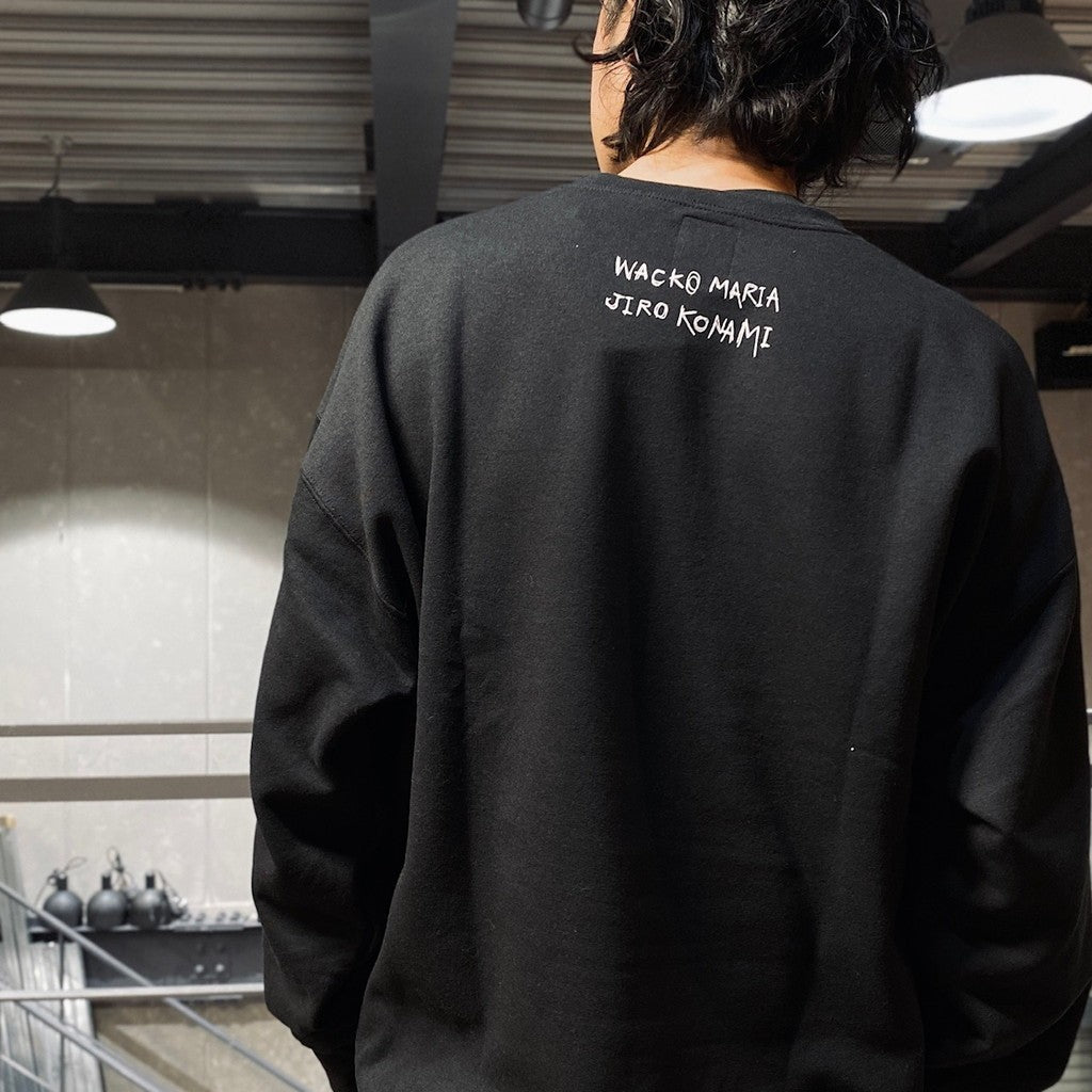 JIRO KONAMI | CREW NECK SWEAT SHIRT - TYPE 1 - #BLACK [JIROKONAMI-WM-SS01]