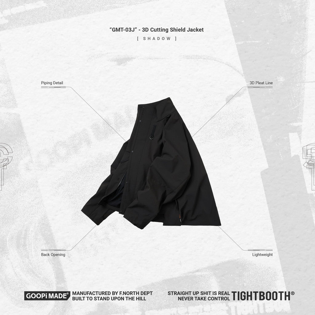 TBPR | “GMT-03J” 3D 切割屏蔽外套#SHADOW [GOOPI-23AW-DEC-TBPR-03]