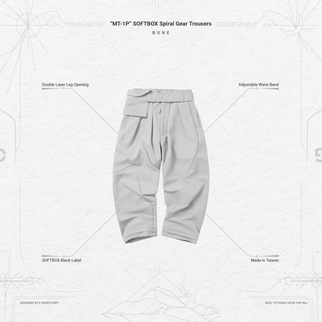 「MT-1P」 SOFTBOX Spiral Gear Trousers #BONE [GOOPI-23AW-JAN-01]