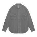 OVERDYE COLOUR DENIM BIG SHIRT #GREEN [CES24SH03]