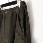 TWEED CARGO PANTS #OLIVE [FW23-B01]