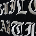 LETTERED CARDIGAN -TYPE 2- #BLACK [23FW-WMK-KN24]