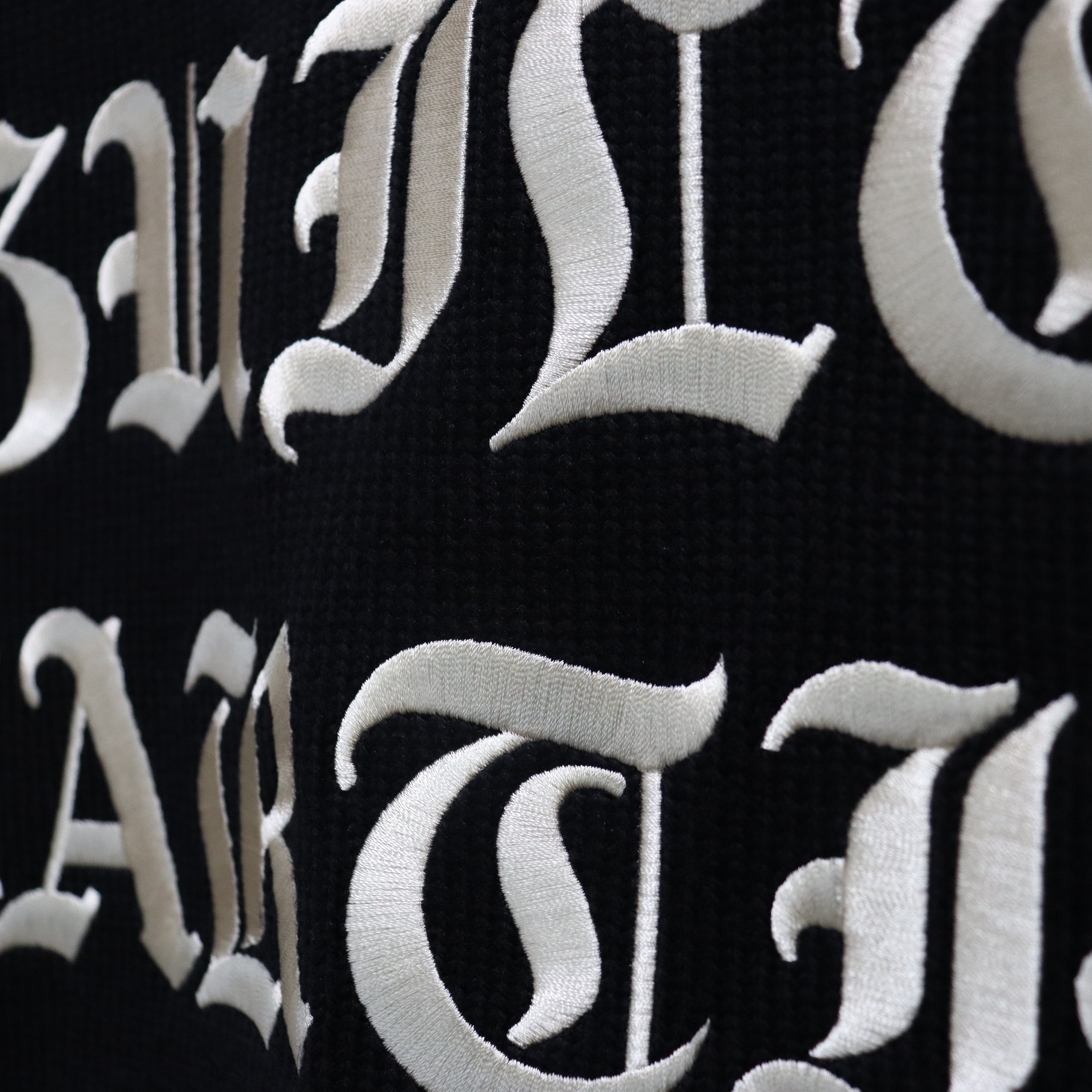 LETTERED CARDIGAN -TYPE 2- #BLACK [23FW-WMK-KN24]