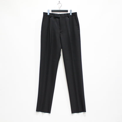 PLEATED TROUSERS -TYPE 2- #BLACK [23FW-WMP-TR02]