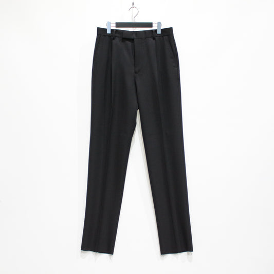 ht_PLEATED TROUSERS -TYPE 2- #BLACK [23FW-WMP-TR02]