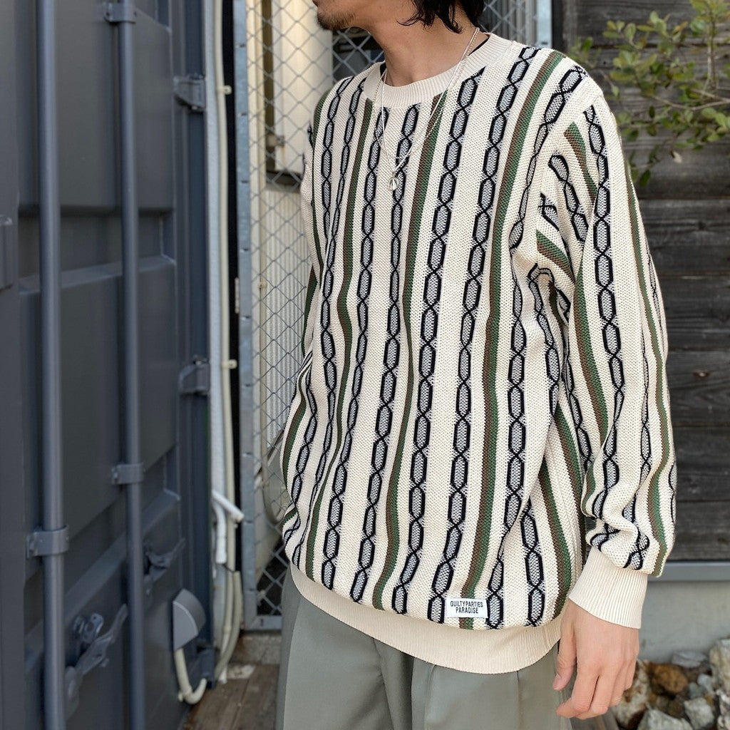 CREW NECK SWEATER -TYPE 1- #BEIGE [24SS-WMK-KN22]