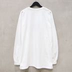 CREW NECK LONG SLEEVE T-SHIRT #WHITE [24SS-WMT-LT01]