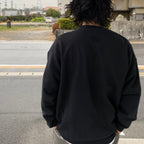 圓領運動衫 - 型號 2- #黑色 [24SS-WMC-SS02]