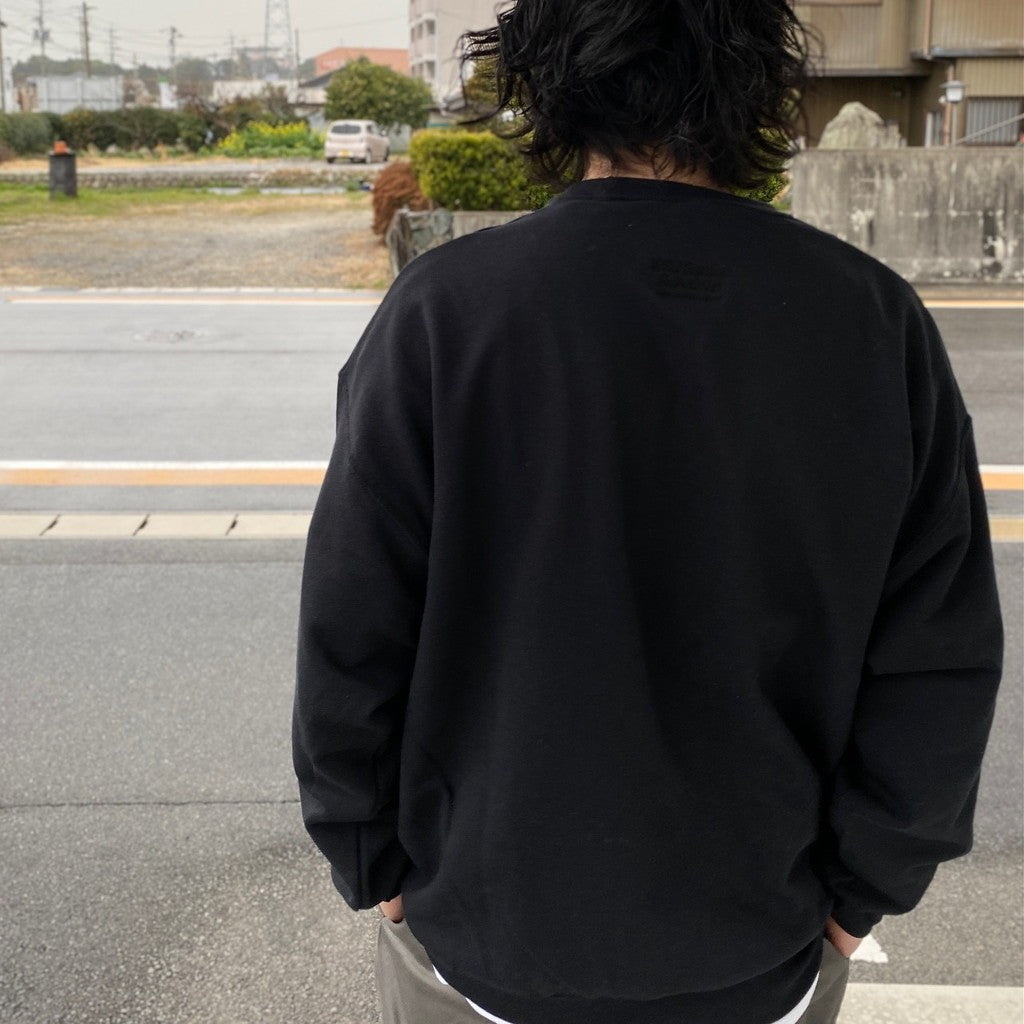 圓領運動衫 - 型號 2- #黑色 [24SS-WMC-SS02]