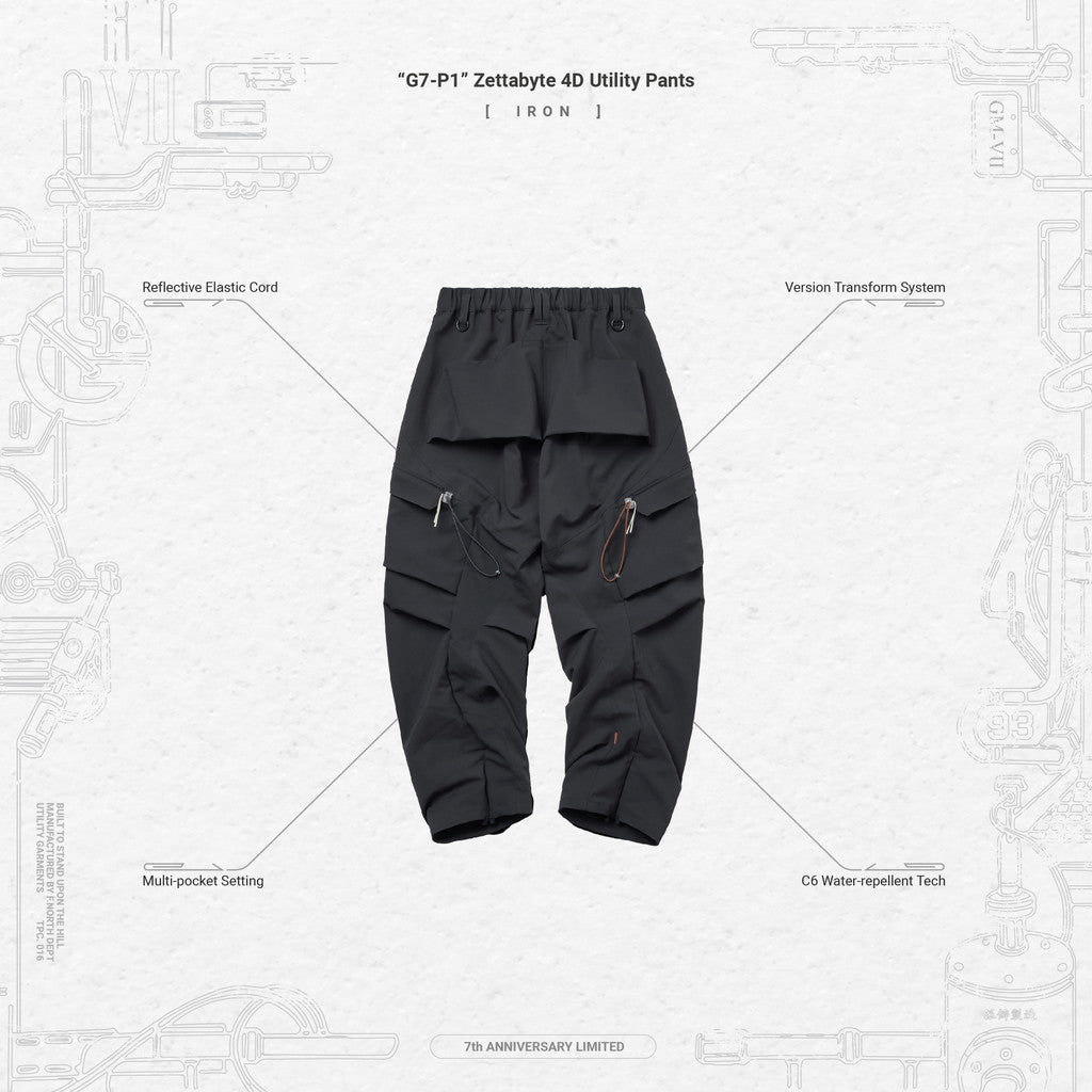 「G7-P1」Zettabyte 4D 實用褲#IRON [GOOPI-23AW-OCT-01]