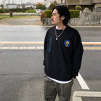 圓領運動衫 - 型號 2- #黑色 [24SS-WMC-SS02]