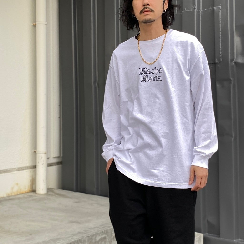 TIM LEHI | CREW NECK LONG SLEEVE T-SHIRT #WHITE [24SS-WMT-LT02]