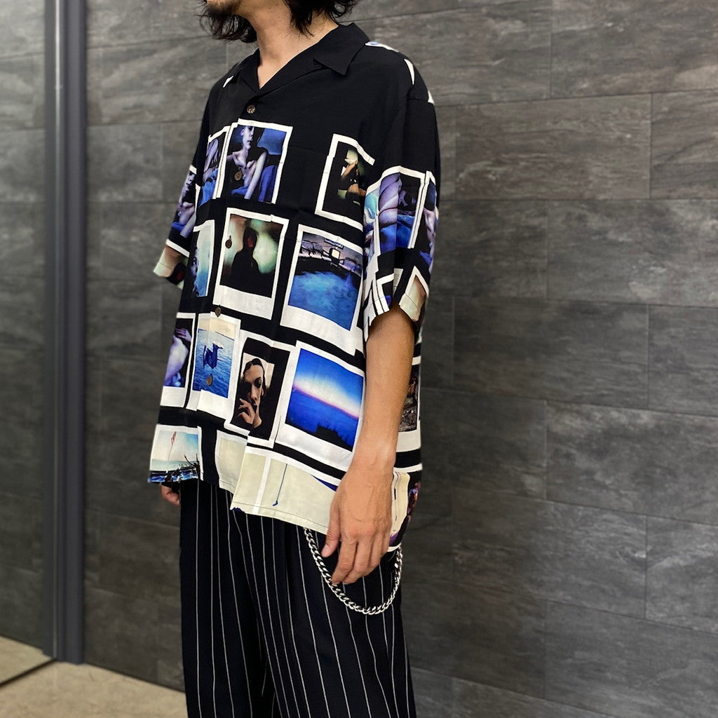 DAVIDE SORRENTI | 短袖夏威夷襯衫 - 型號 2- #BLACK [DAVIDESORRENTI-WM-HI04]