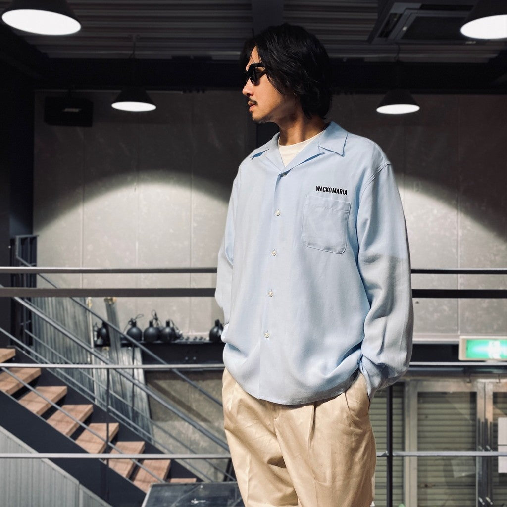 50'S SHIRT L/S -TYPE 2- #BLUE [24SSE-WMS-OC03] – cocorozashi