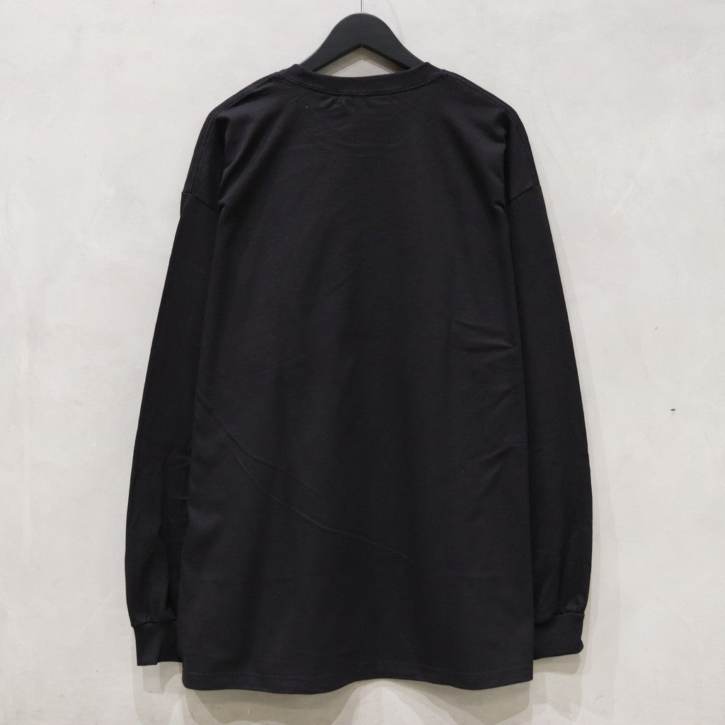 CREW NECK LONG SLEEVE T-SHIRT #BLACK [24SS-WMT-LT01]