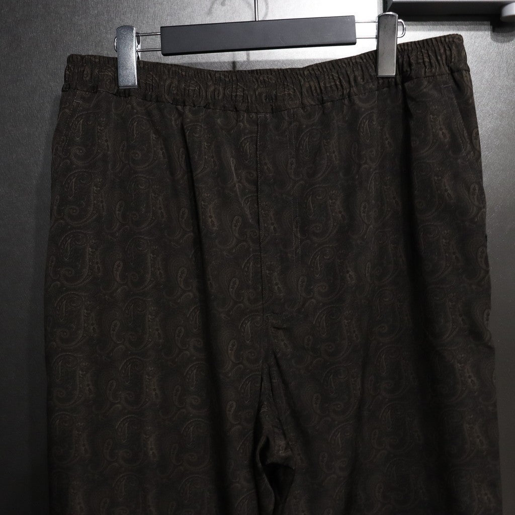 TECH EASY 佩斯利圖案長褲 #棕色 [BP-53024]