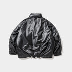 TBKB | SHORT LEATHER MONSTER PARKA #BLACK [FW23-TBKB01]