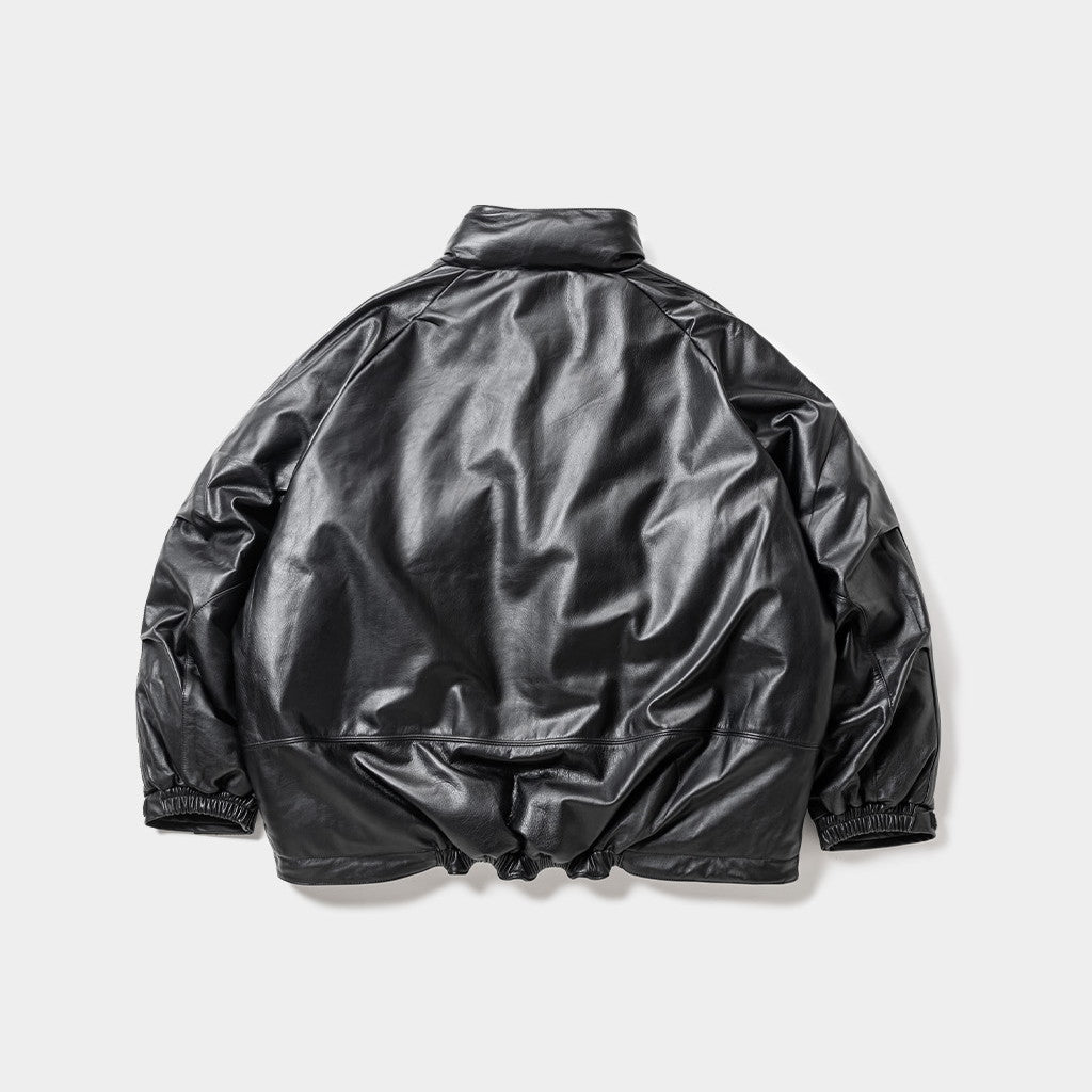 TBKB | SHORT LEATHER MONSTER PARKA #BLACK [FW23-TBKB01]