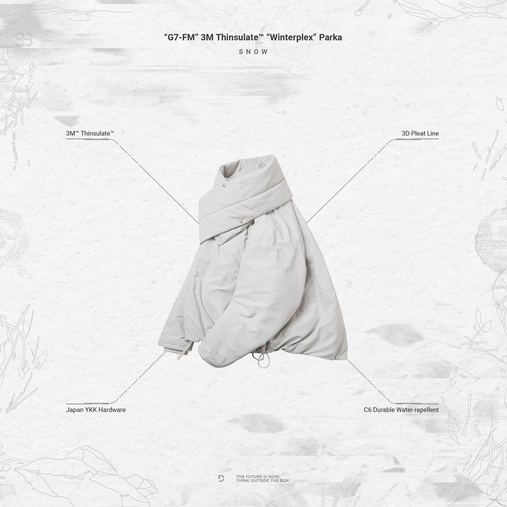 「G7-FM」3M 新雪麗 -Winterplex- 派克大衣 #SNOW [GOOPI-23AW-DEC-02]