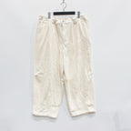 KNIT CORD BALLOON PANTS #WHITE [FW23-B08]