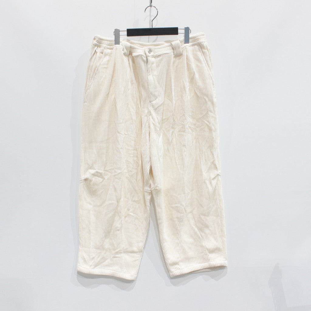 KNIT CORD BALLOON PANTS #WHITE [FW23-B08]
