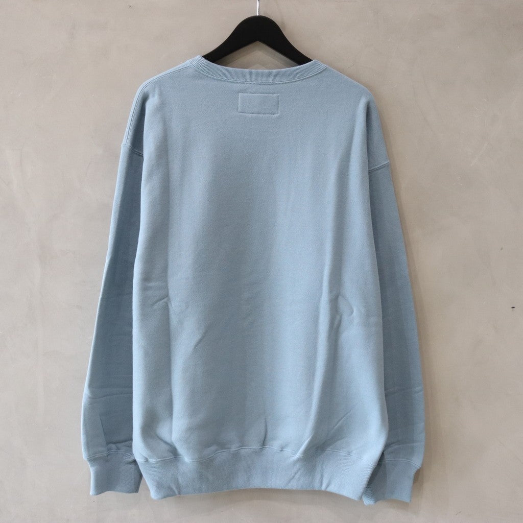 MIDDLE WEIGHT CREW NECK SWEAT SHIRT -TYPE 1- #BLUE [24SS-WMC-SS13]