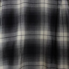 OMBRE CHECK OPEN COLLAR SHIRT L/S -TYPE 1- #WHITE [23FW-WMS-OC01]