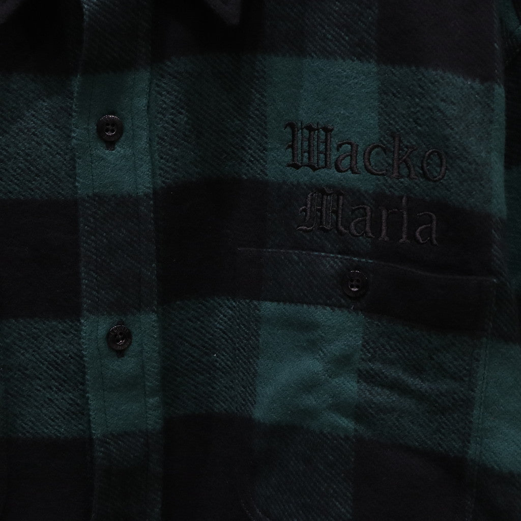 FLANNEL REGULAR COLLAR SHIRT -TYPE 2- #GREEN [24SSE-WMS-RC02]