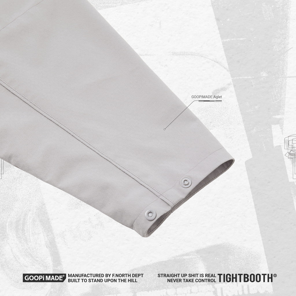 TBPR | “GMT-03J” 3D 切割屏蔽外套#淺灰 [GOOPI-23AW-DEC-TBPR-03]