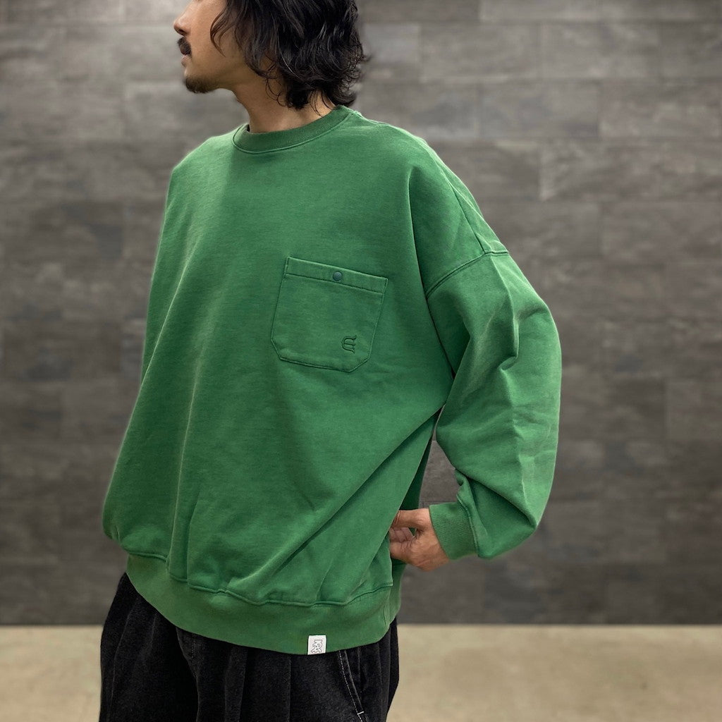 ADULT WASH CREWNECK #GREEN [23SS-SW02-7334]