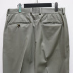 DOUBLE PLEATED TROUSERS #GRAYGREEN [23FW-WMP-TR09]