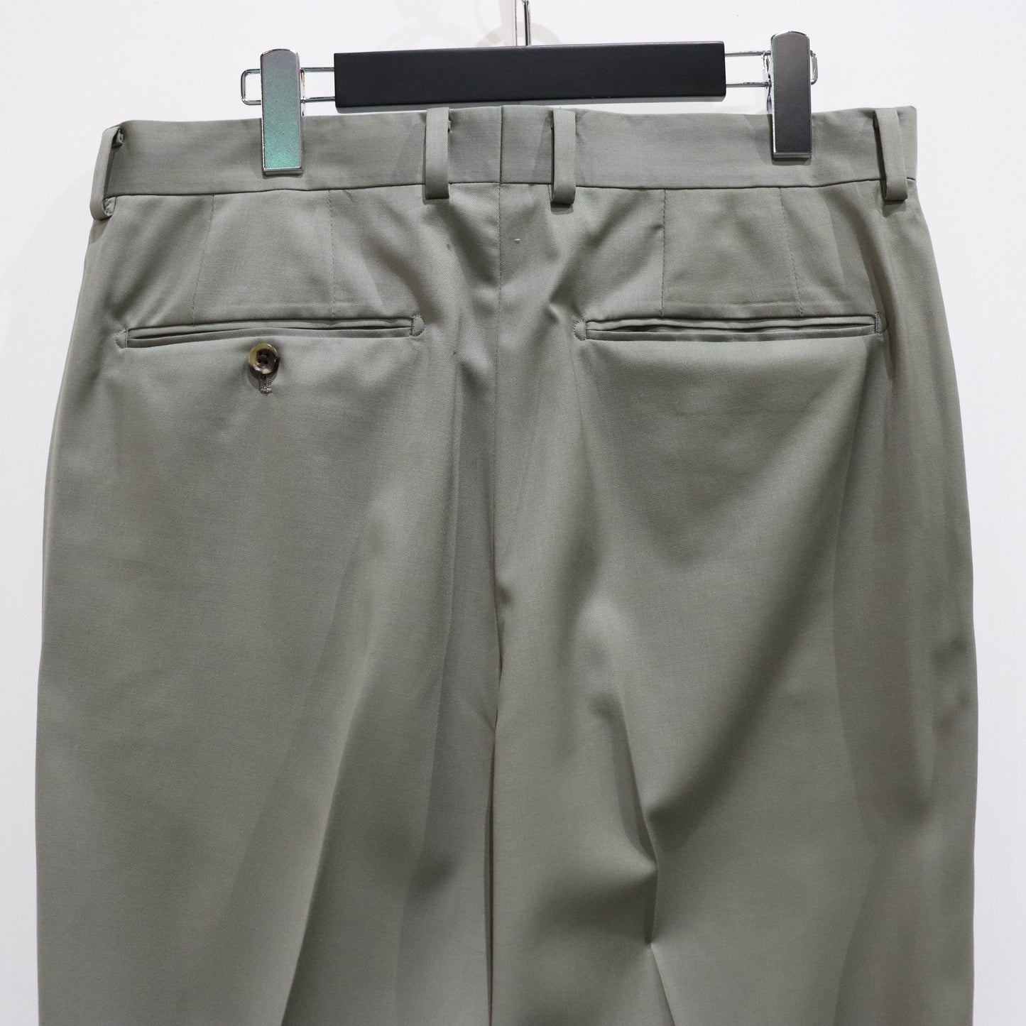 ht_DOUBLE PLEATED TROUSERS #GRAYGREEN [23FW-WMP-TR09]