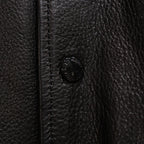 LEATHER VARSITY JACKET -A- -TYPE 2- #BLACK [23FW-WMO-BL03]