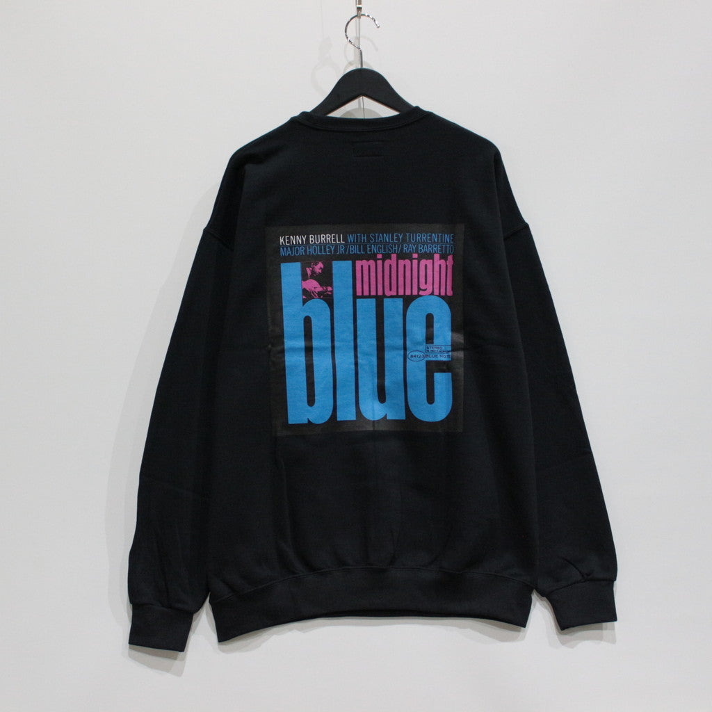 BLUE NOTE | CREW NECK SWEAT SHIRT -TYPE 4- #BLACK [BLUENOTE-WM-SS08]