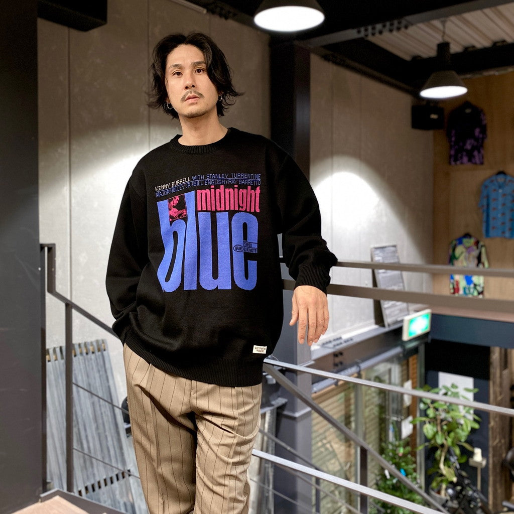 BLUE NOTE | JACQUARD SWEATER -TYPE 4- #ONE [BLUENOTE-WM-KN04]