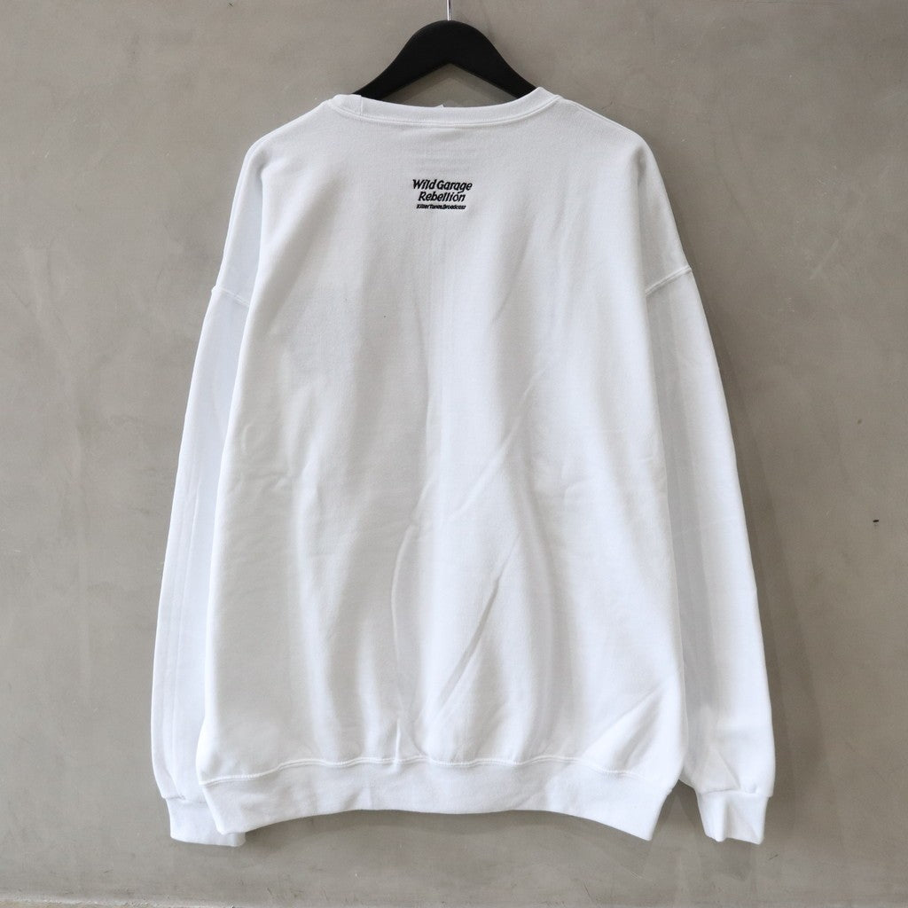 CREW NECK SWEAT SHIRT -TYPE 2- #WHITE [24SS-WMC-SS02]