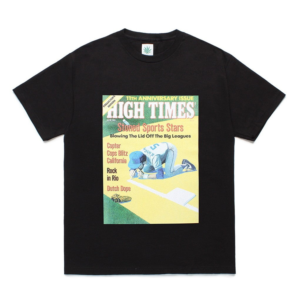 HIGHTTIMES | 圓領 T 卹 - 類型 4- #黑色 [HIGHTTIMES-WM-TEE04]