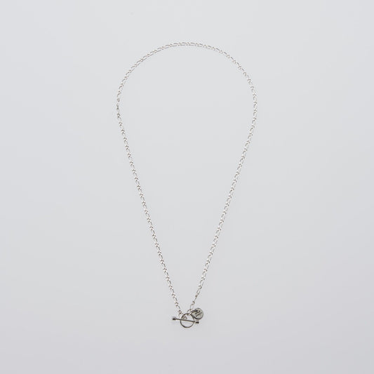 Oval Mutual Link Necklace -Small- 60cm #SILVER [XON017]