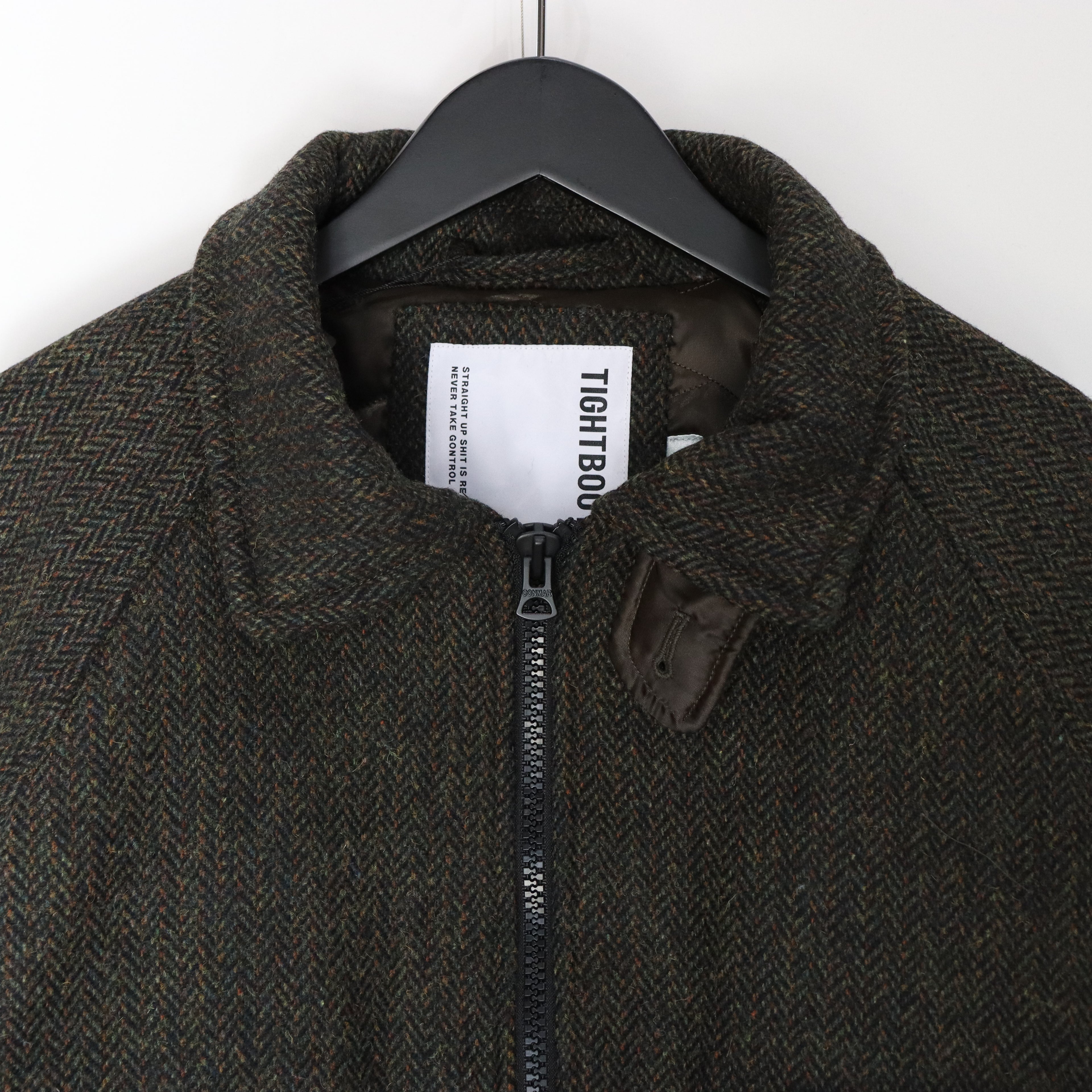 TWEED PUFFY JKT #OLIVE [FW23-JK03]