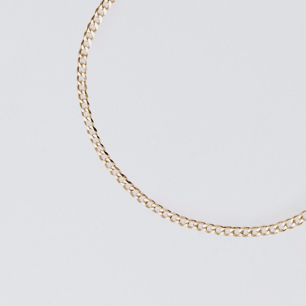 Flat Link Necklace Large 60cm #GOLD [XON025AG]