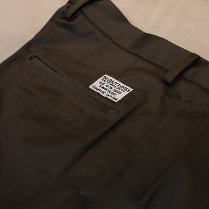 DOUBLE PLEATED CHINO TROUSERS #KHAKI [24SS-WMP-PT10]