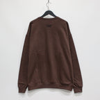 CREW NECK SWEAT SHIRT -TYPE 2- #BROWN [23FW-WMC-SS10]
