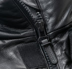 TBKB | SHORT LEATHER MONSTER PARKA #BLACK [FW23-TBKB01]