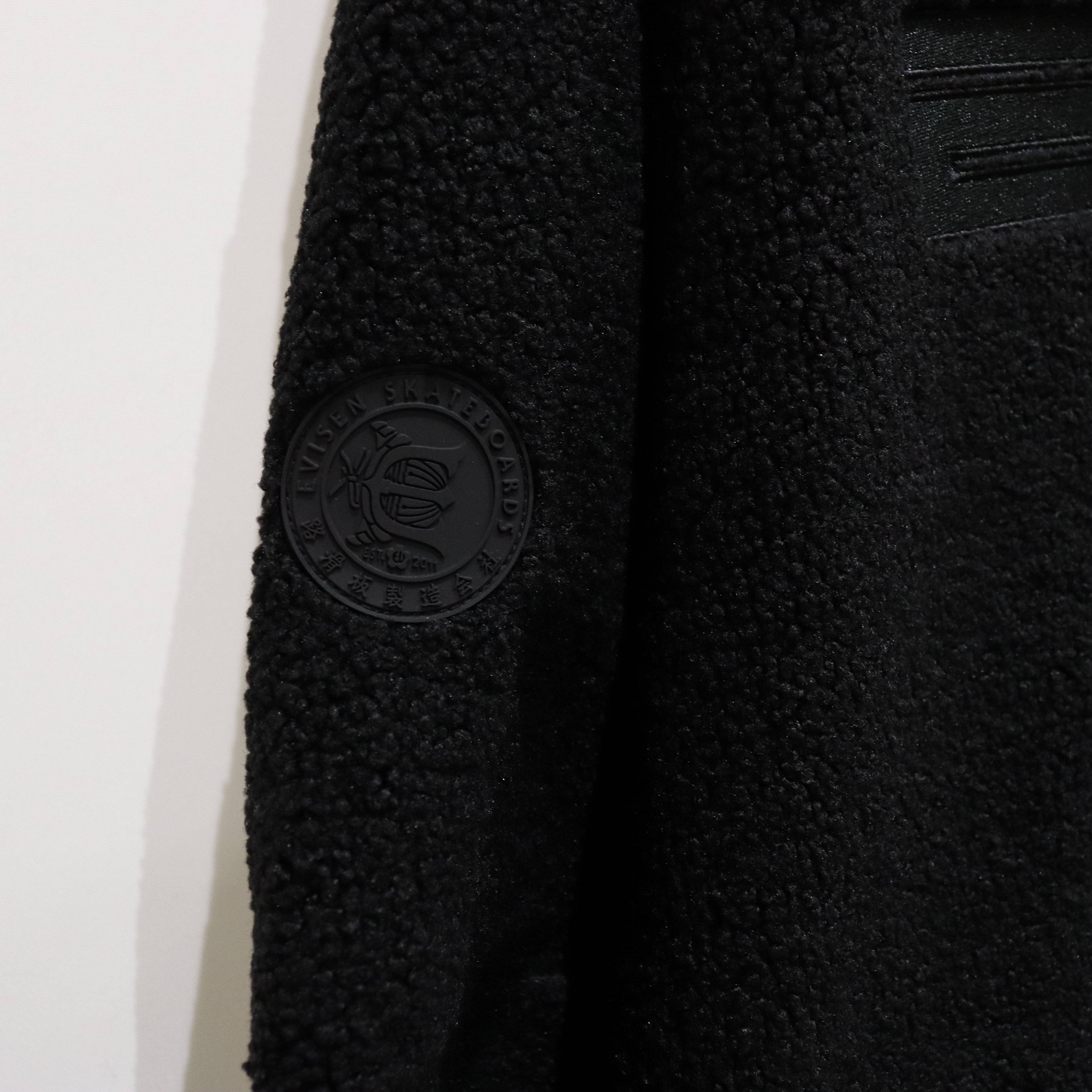 蟒蛇抓絨拉鍊連帽衫 #黑色 [23FW-SW03]