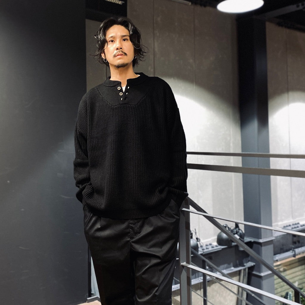 木材針織#黑色 [K2306201]